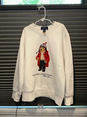 Polo by Ralph Lauren Winter Polo Bear Crewneck kids - off white